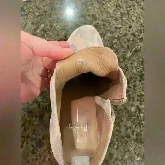 Linea Paolo Wedge Sneakers Suede Size 7 - Picture 7 of 8